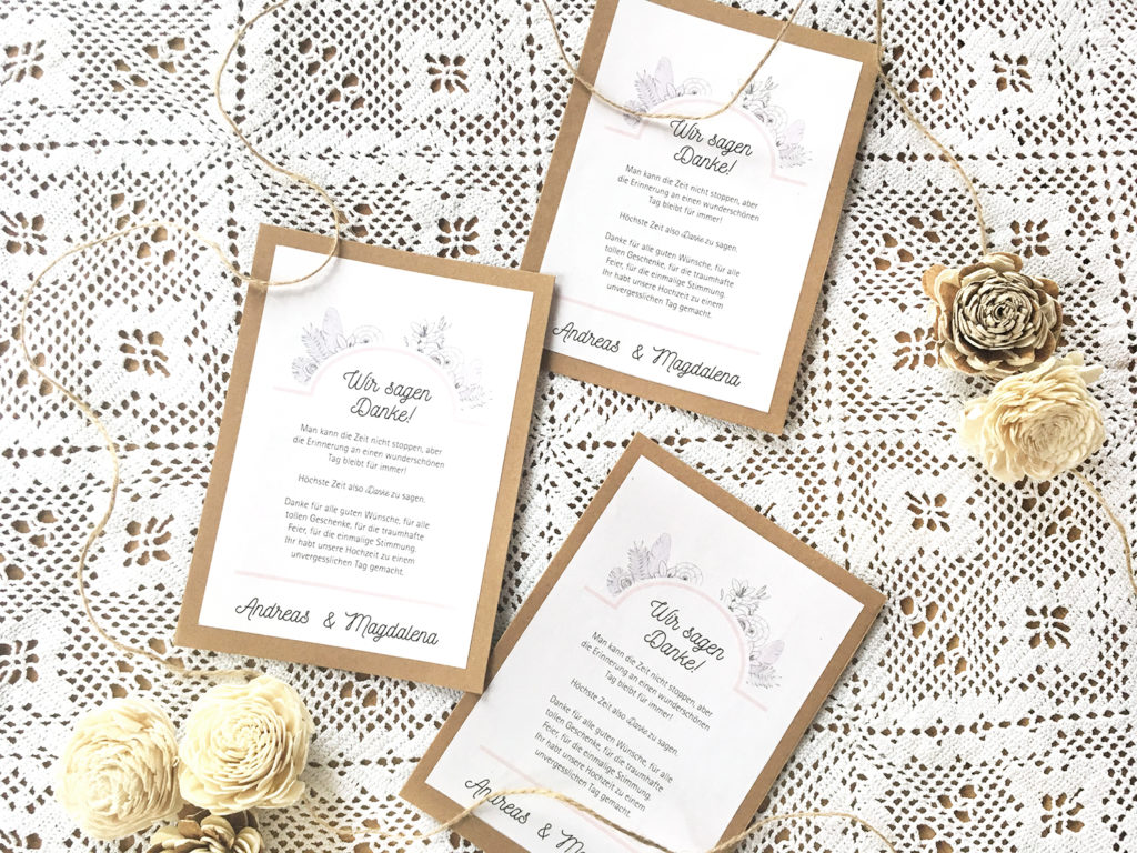 diy-dankeskarten-vintage-hochzeit-dankestext-kleben