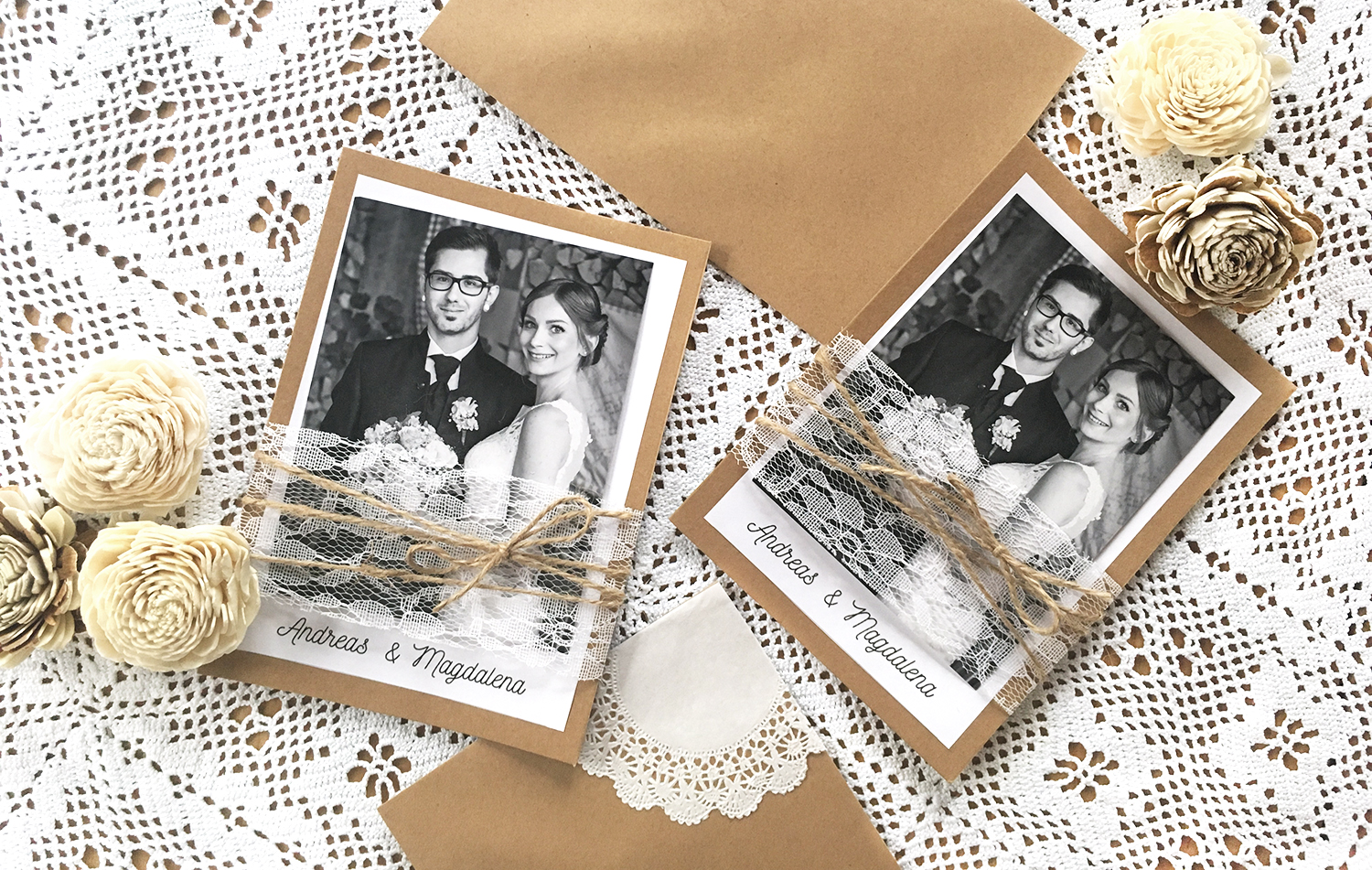 Hochzeits Diy Anleitung Fur Dankeskarten Zur Hochzeit Im Vintagestil