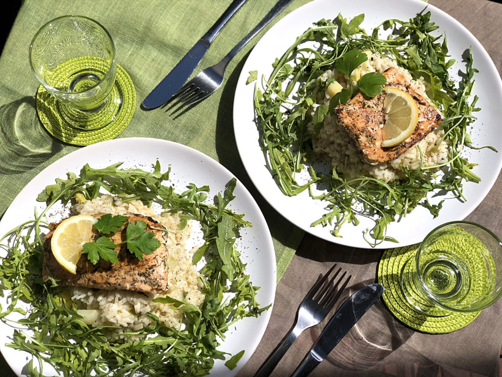 Gesundes-Risotto-Spargel-Lachs