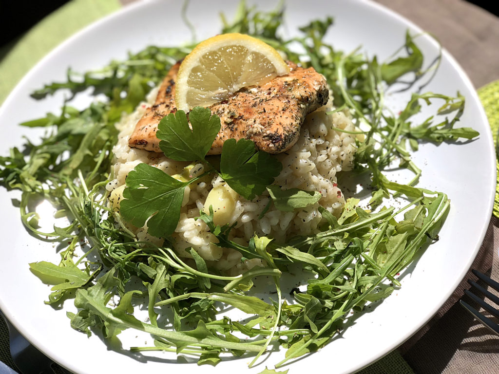 Gesundes-Risotto-Spargel-Lachs