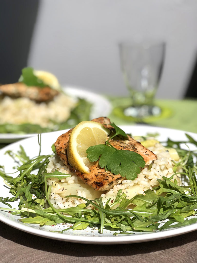 Gesundes-Risotto-Spargel-Lachs