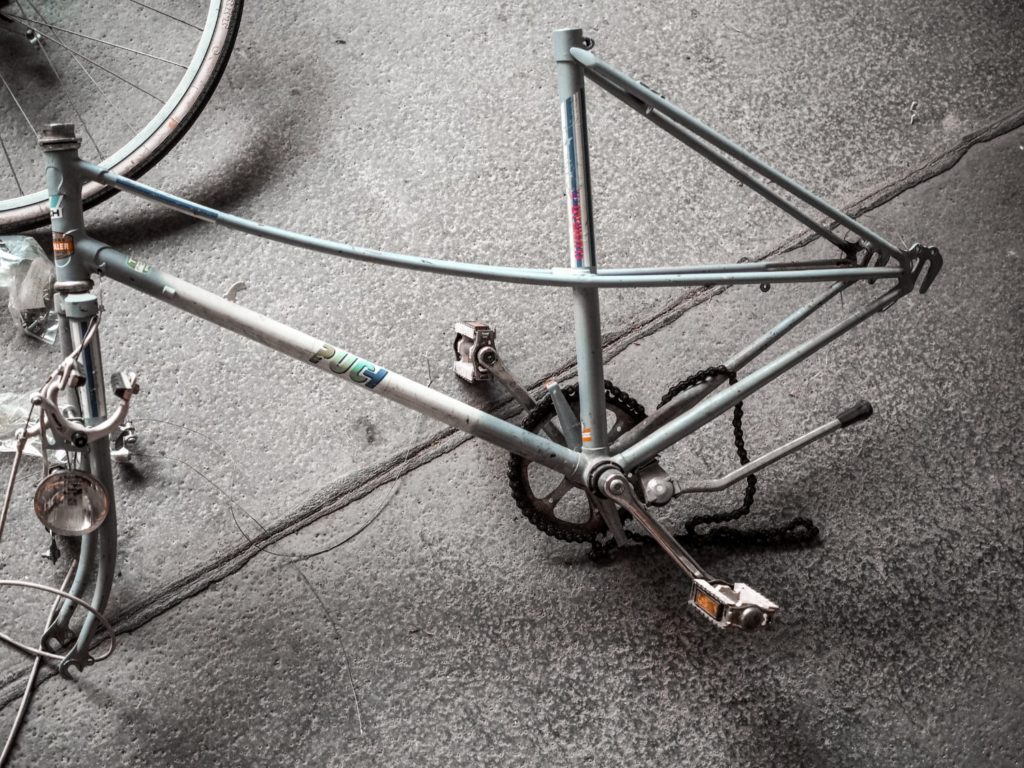 Fahrrad lackieren DIY Upcycling Projekt altes Rad neu