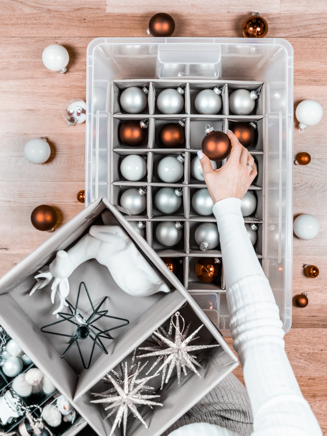 Weihnachtskugeln Aufbewahrungsbox basteln DIY IKEAHACK